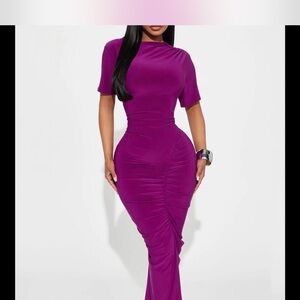 Elegant Purple Women's Dress